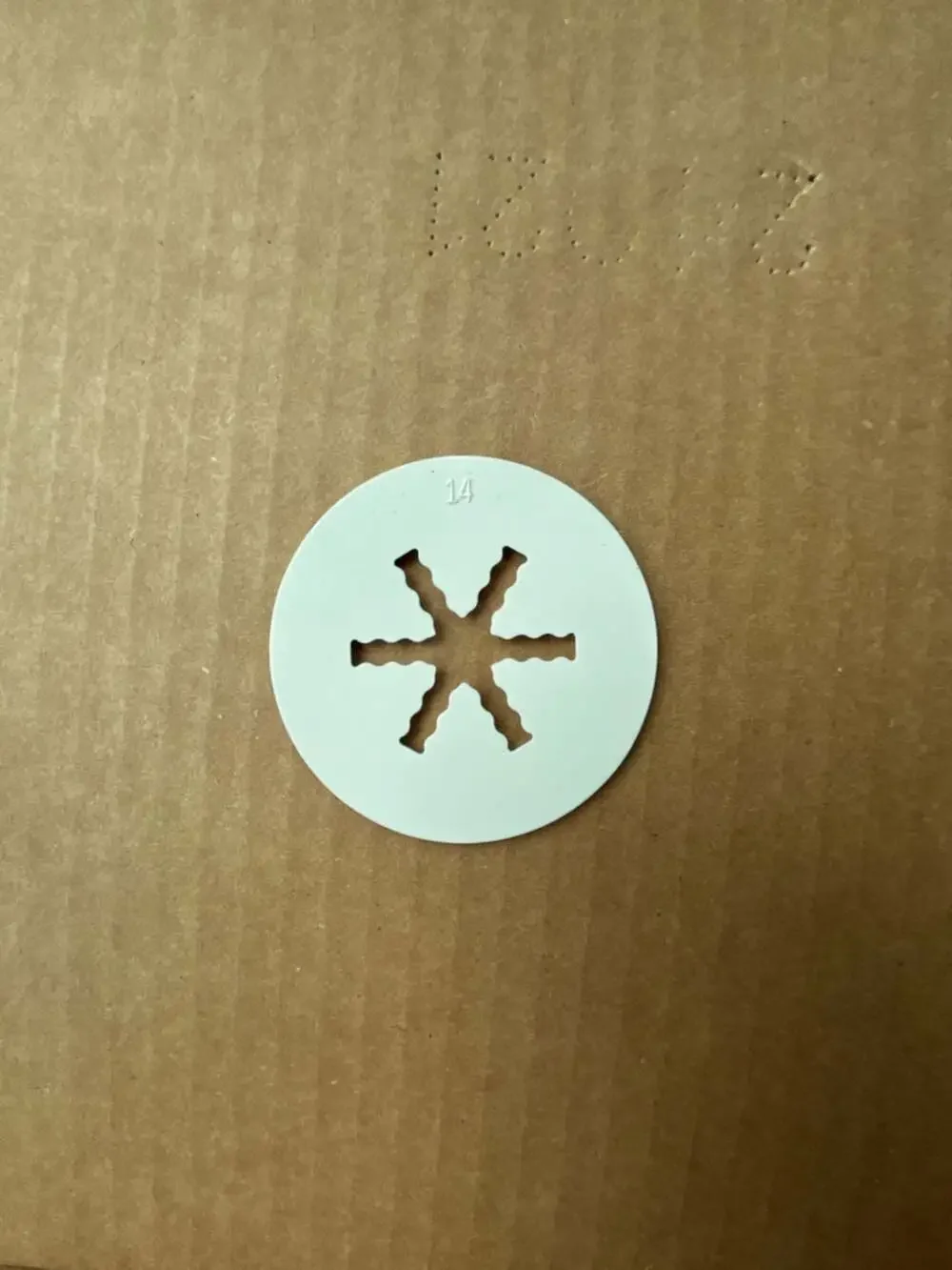 Pampered Chef Cookie Press Replacement Disc Number 14